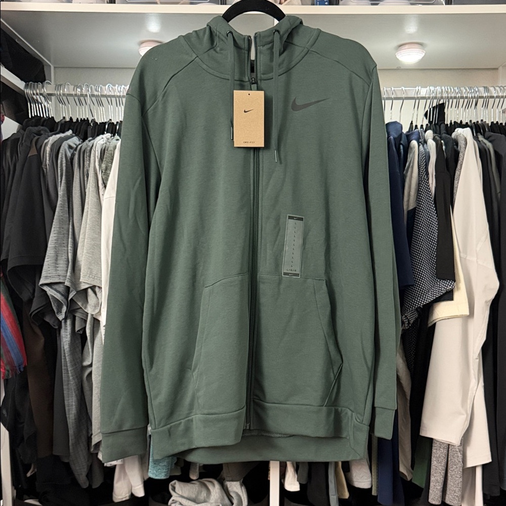 Nike Forest Green Zip-Up Hoodie